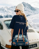 Oversized Backprint T-Shirt CAR WITH SKIS