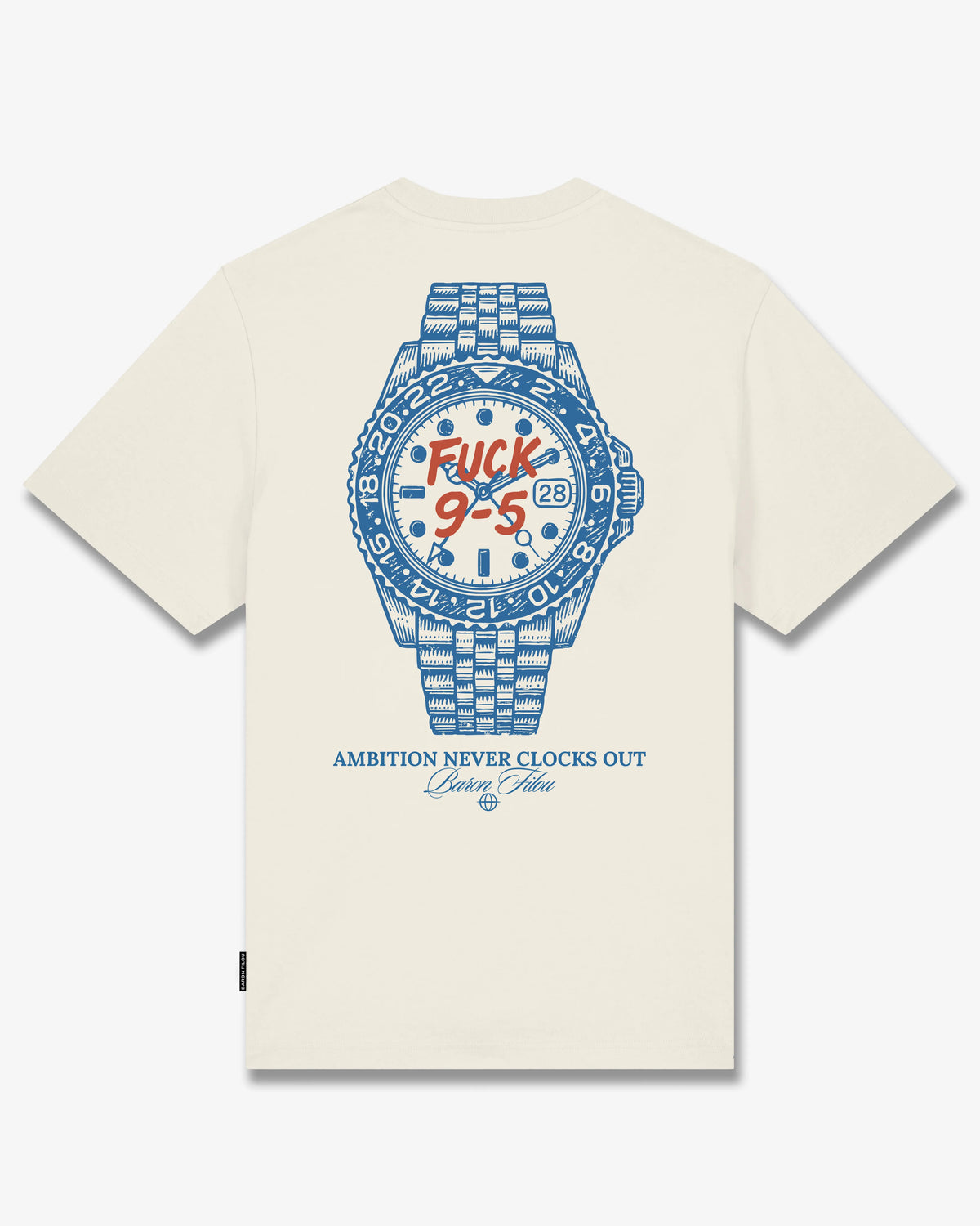 Oversized Backprint T-Shirt FUCK 9-5