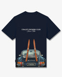 Oversized Backprint T-Shirt CAR WITH SKIS