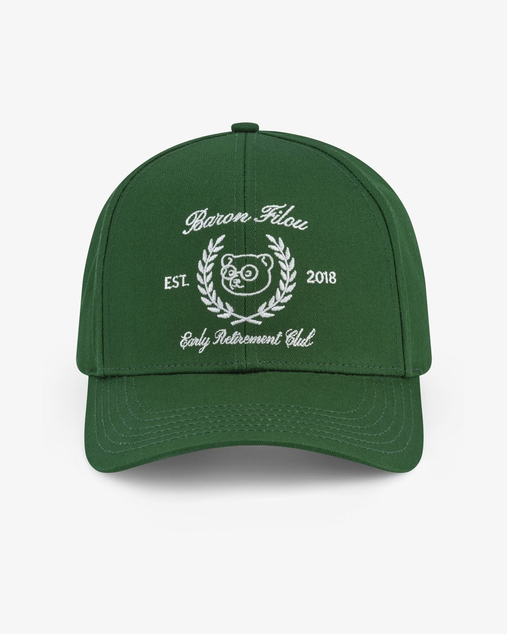 BARON FILOU Embroidered Cotton Cap - Early Retirement Club