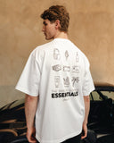 Oversized T-Shirt mit Rückendruck – SOMMER-ESSENTIALS