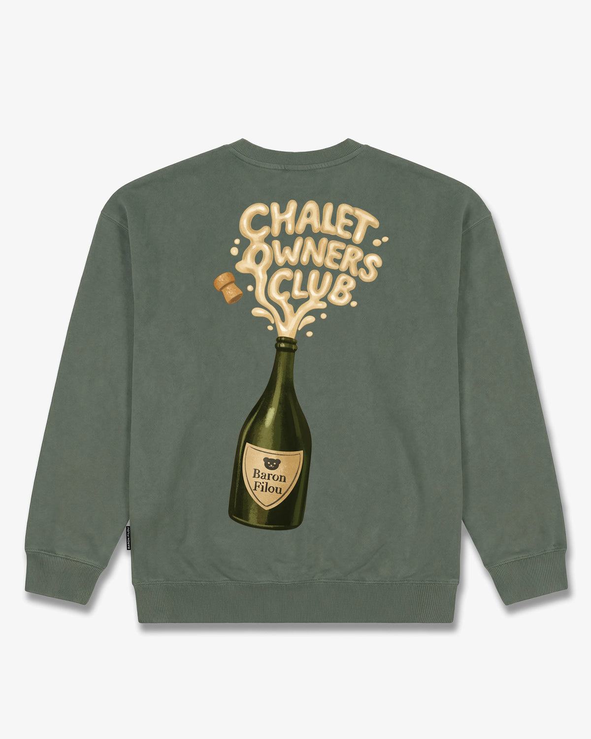Oversized Backprint Pullover BOTTLE