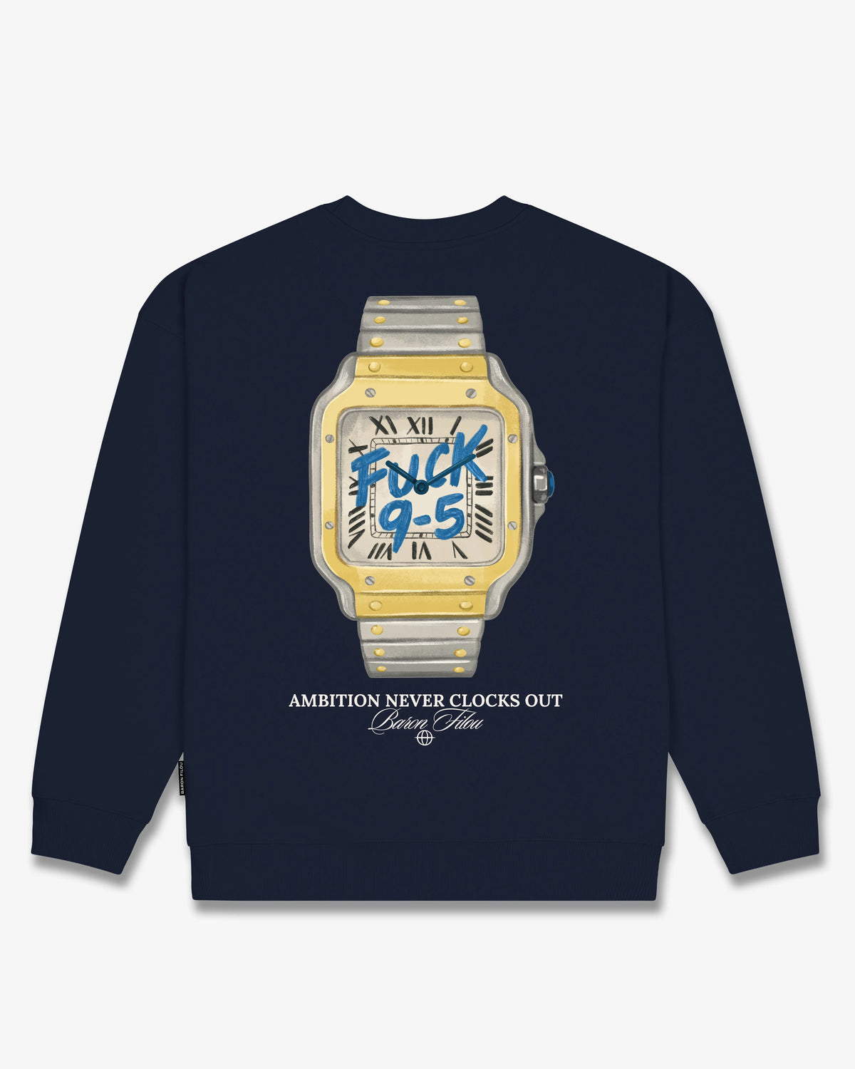 Oversized Backprint Pullover FUCK 9-5